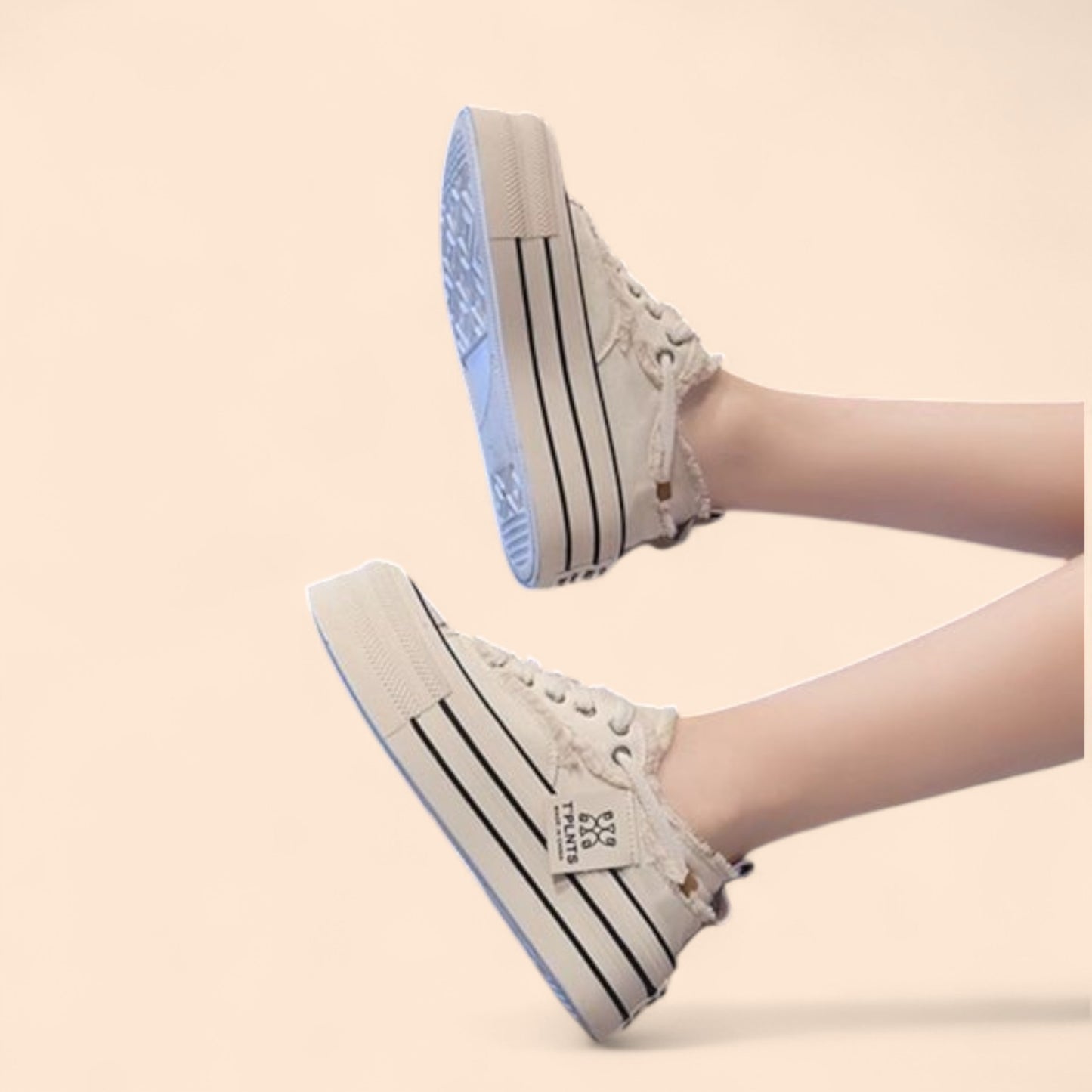 Zapatillas Blancas Plataforma Street Rebel