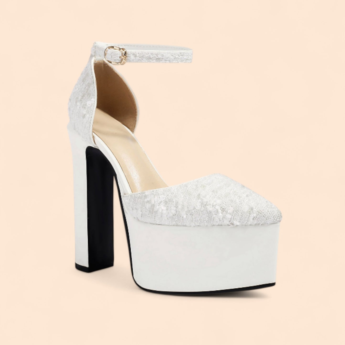 Sandalias Novia Plataforma Majestuosa Nupcial
