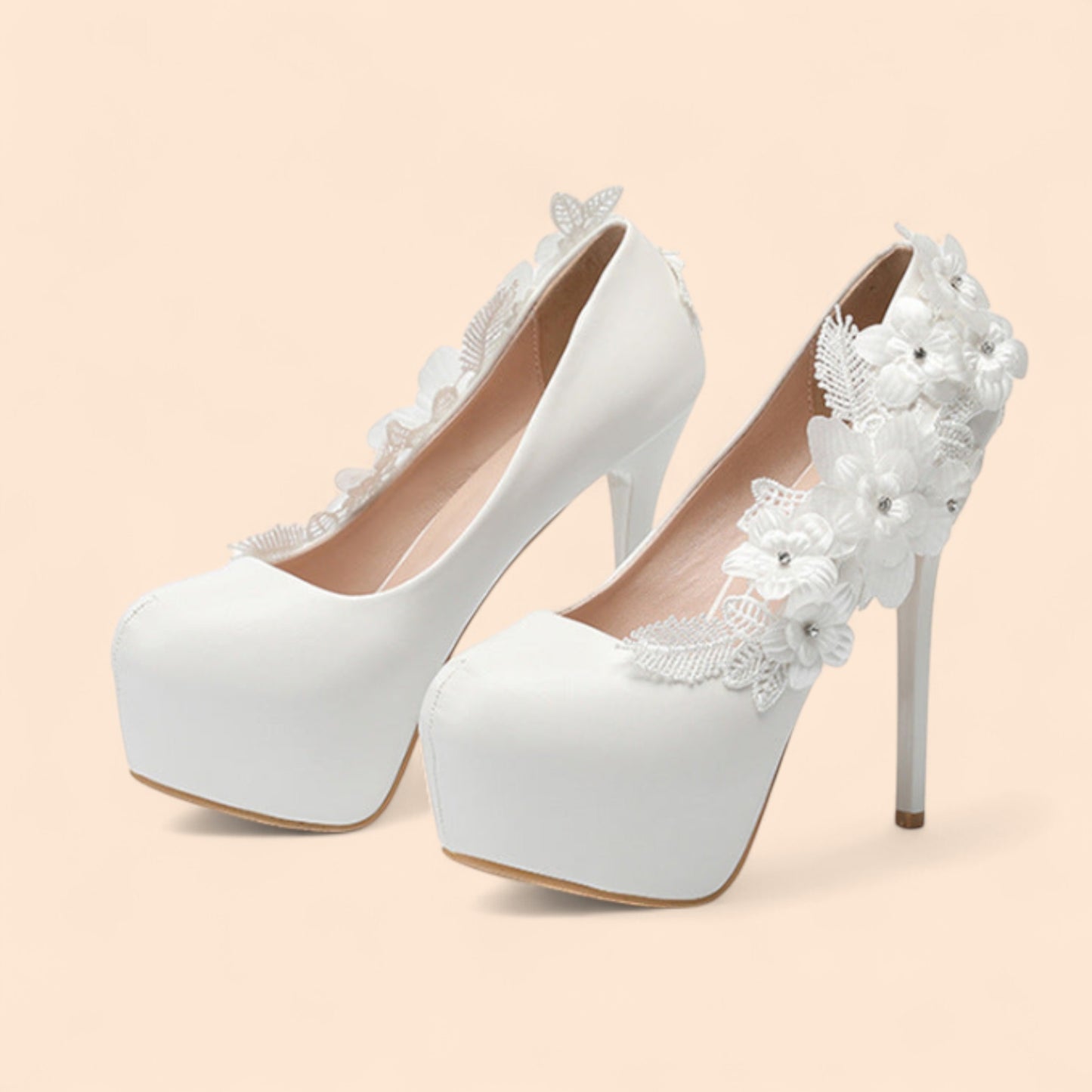 Sandalias Novia Plataforma Esencia Nupcial