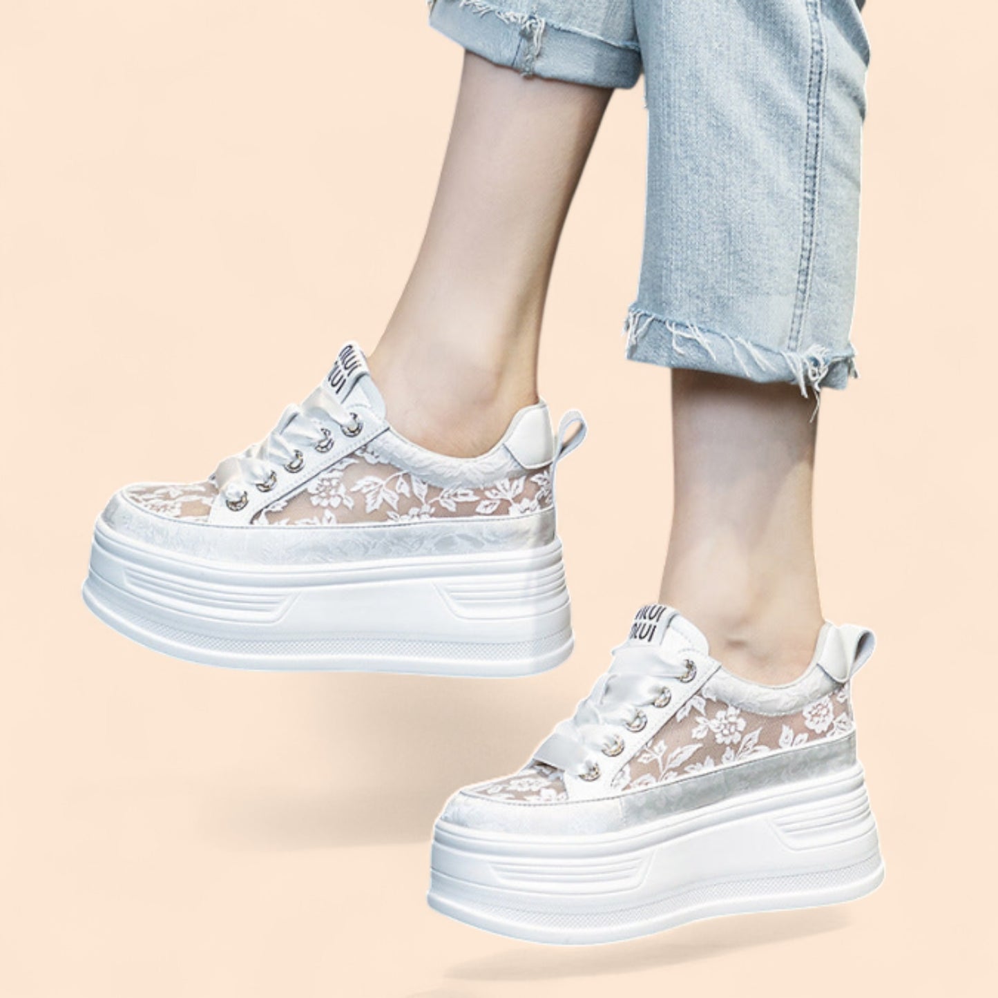 Zapatos De Novia Cómodos Con Plataforma Diva Blanca