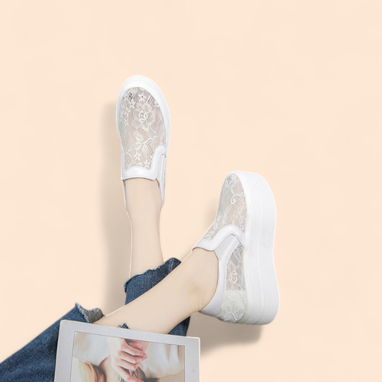 Zapatos De Novia Cómodos Con Plataforma Luz de Novia