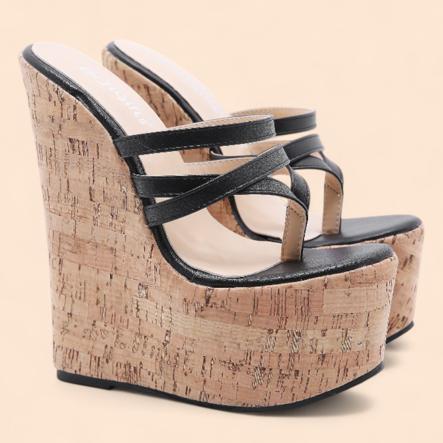 Sandalias Negras Plataforma Audacia