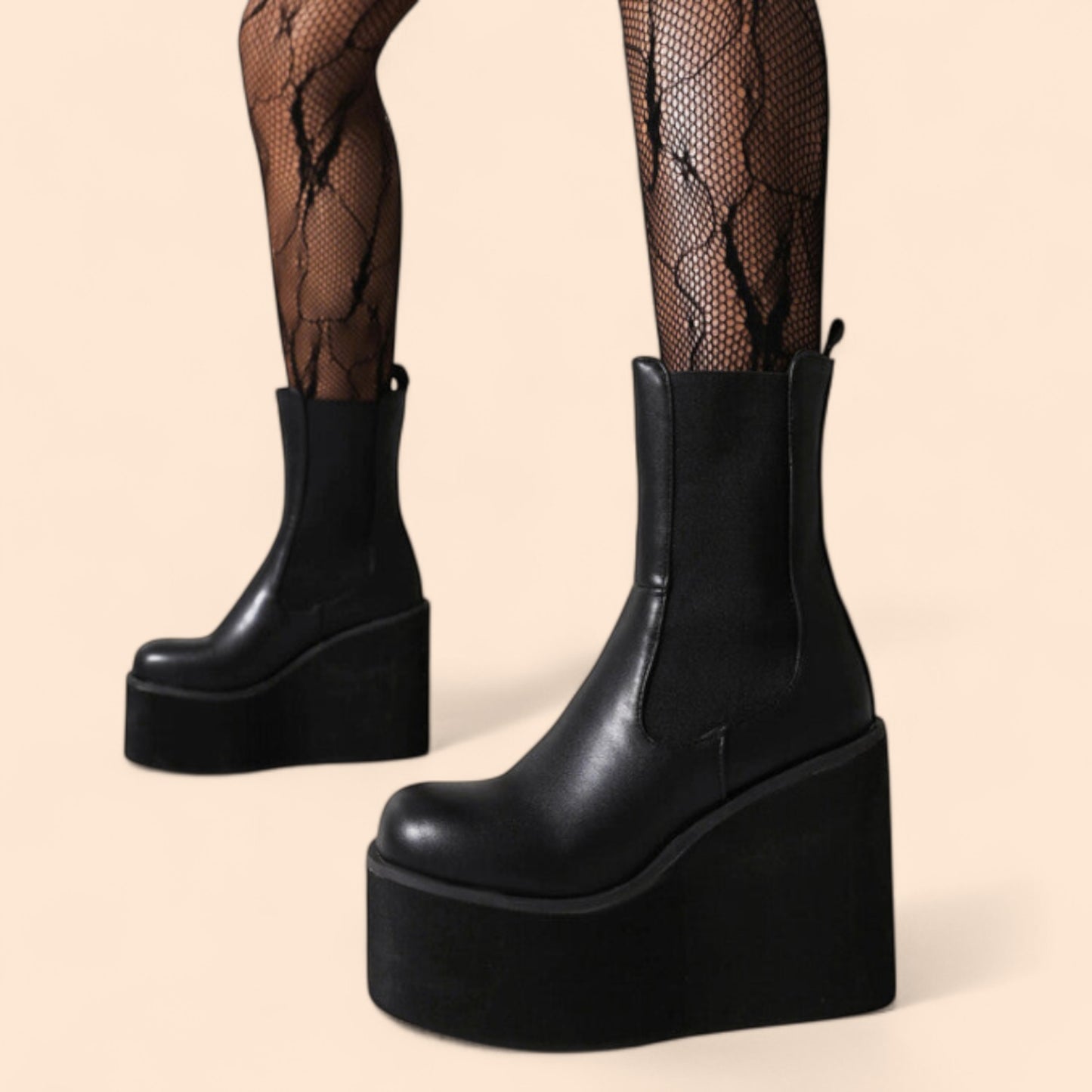Botines Negros Plataforma Tempestad