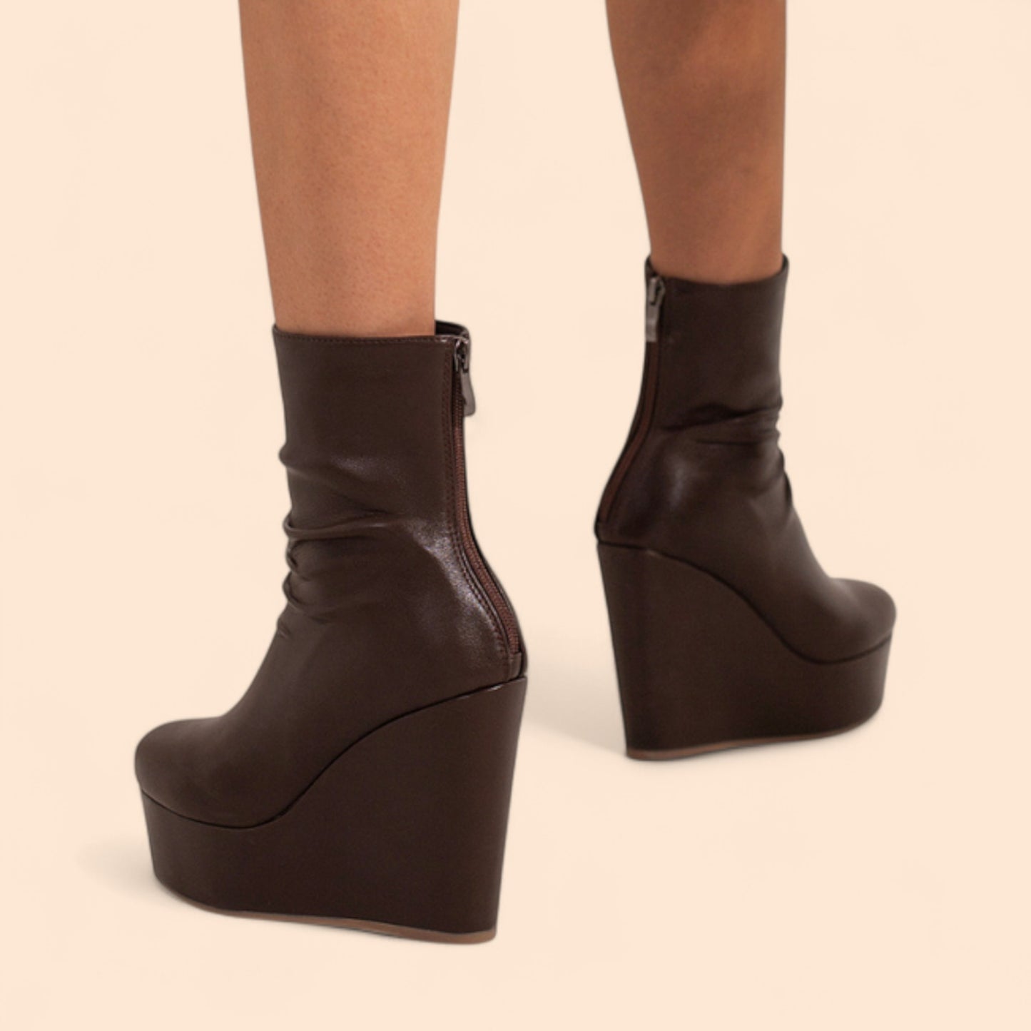 Botines Plataforma Marrones Eterna