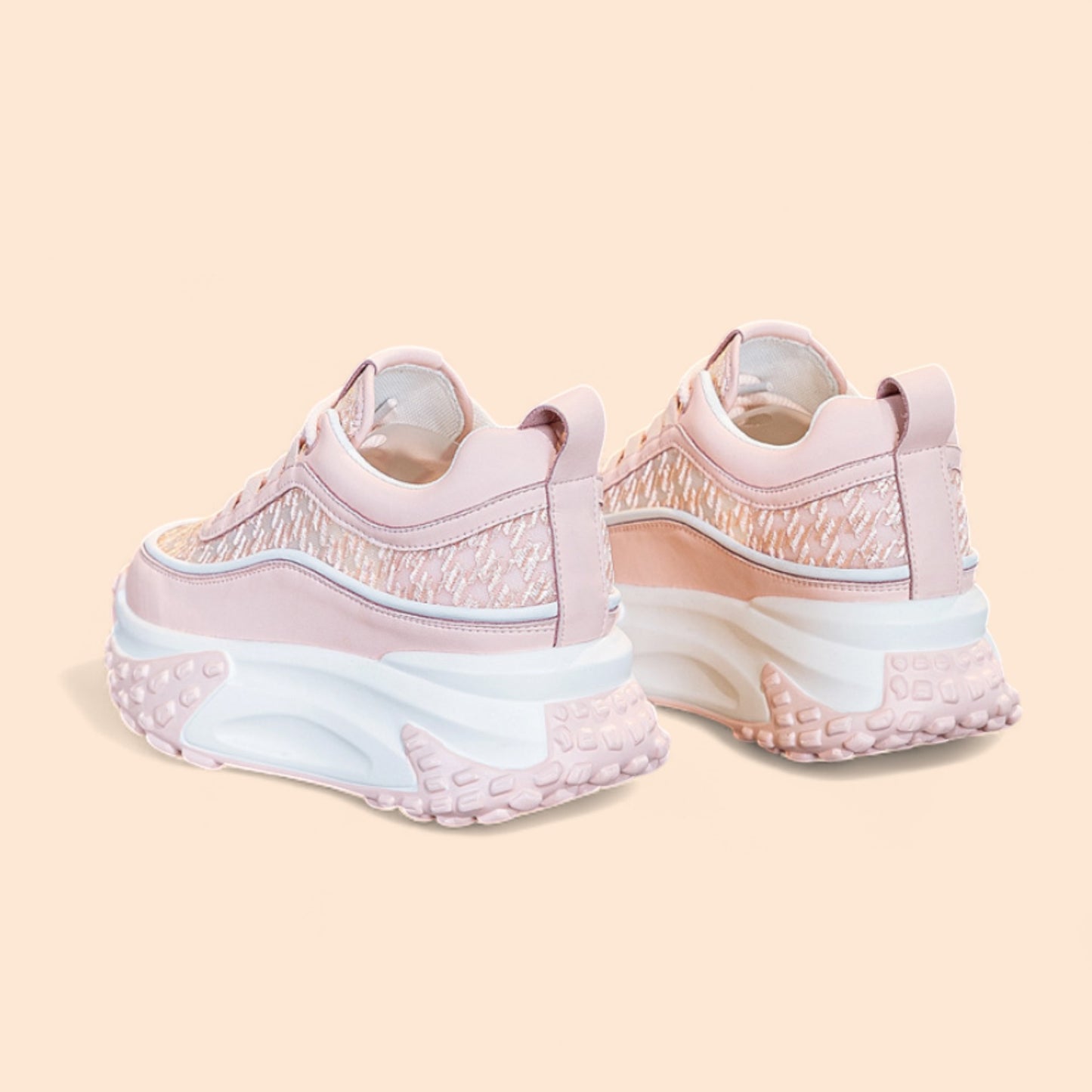 Zapatillas Rosas Plataforma Rosa Chic