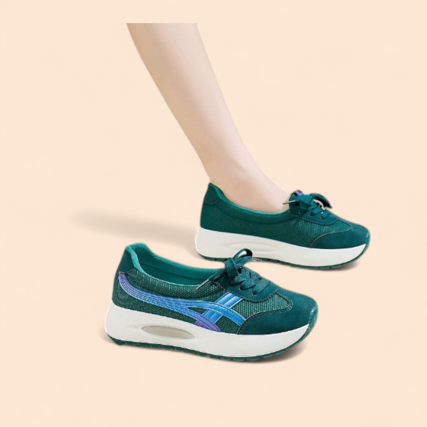 Zapatillas Plataforma Verdes Verde Selva