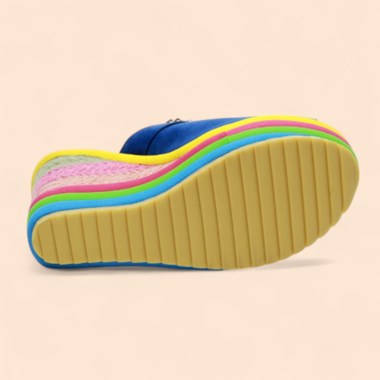 Sandalias Azules Plataforma Azul Fiesta