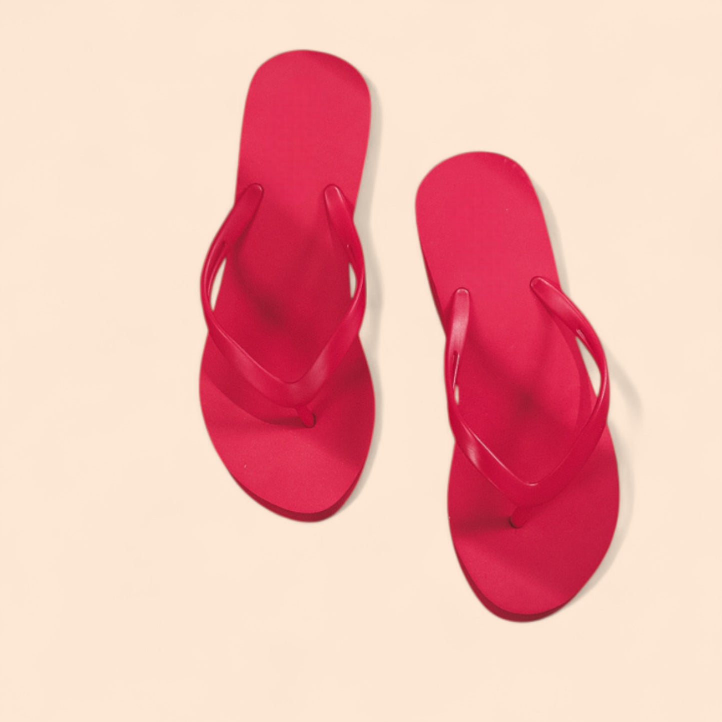 Chanclas Rojas Plataforma Roja Coral