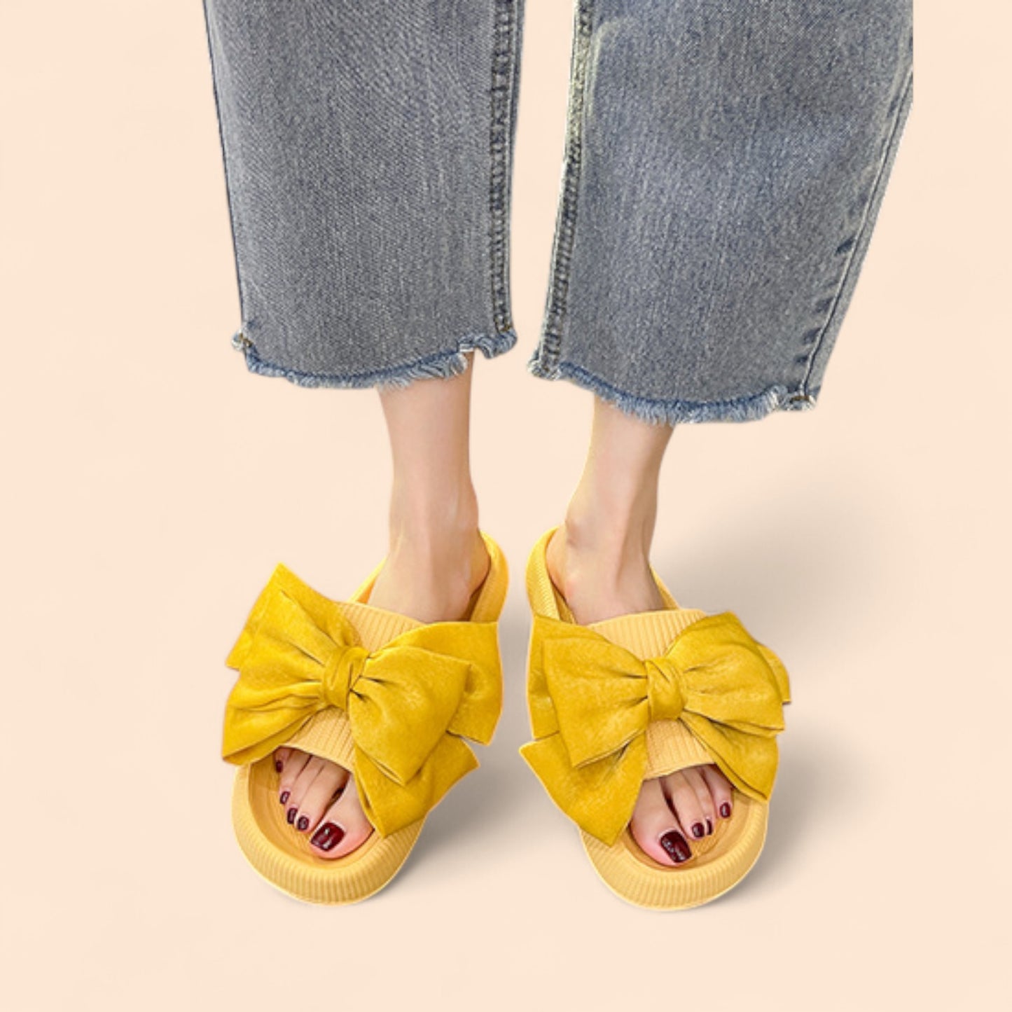 Chanclas Amarillas Plataforma Amarilla Sol
