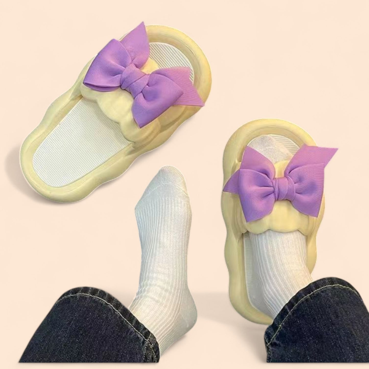 Chanclas Amarillas Plataforma Amarilla Violetta