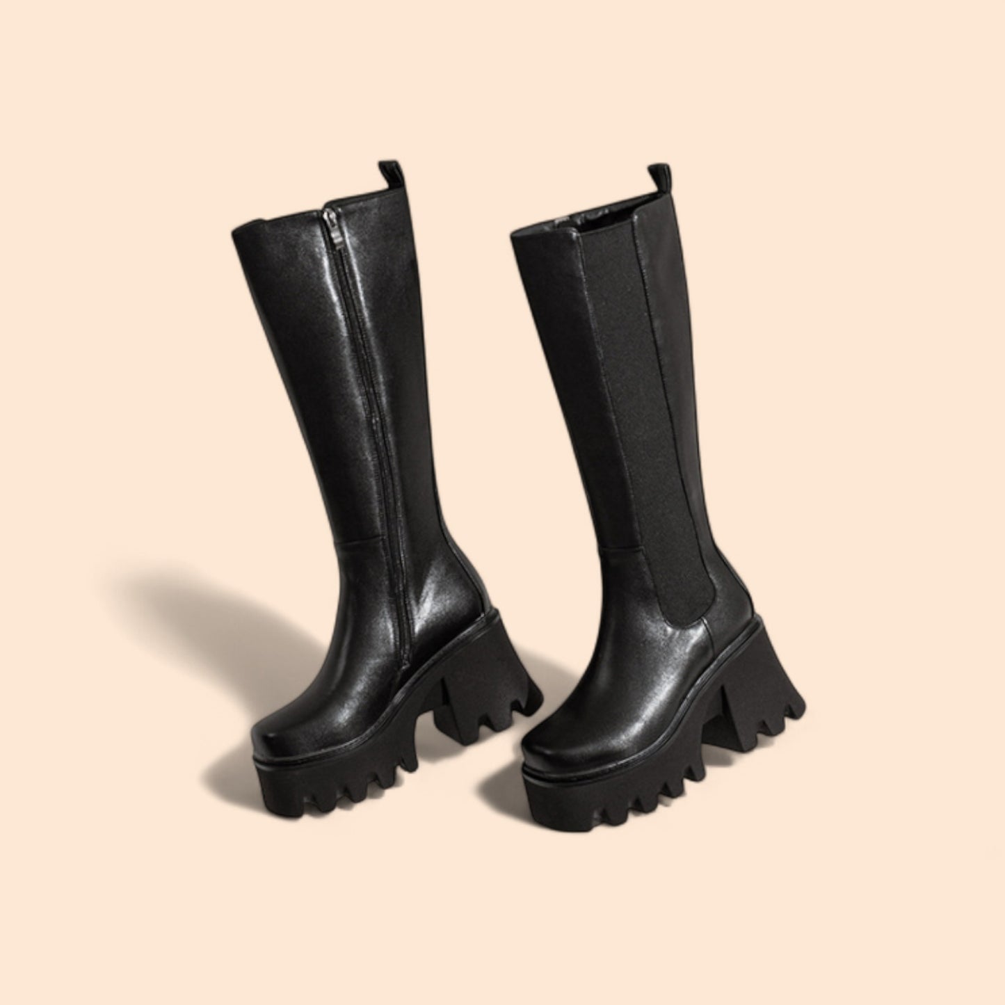 Botas Negras Plataforma Victoria