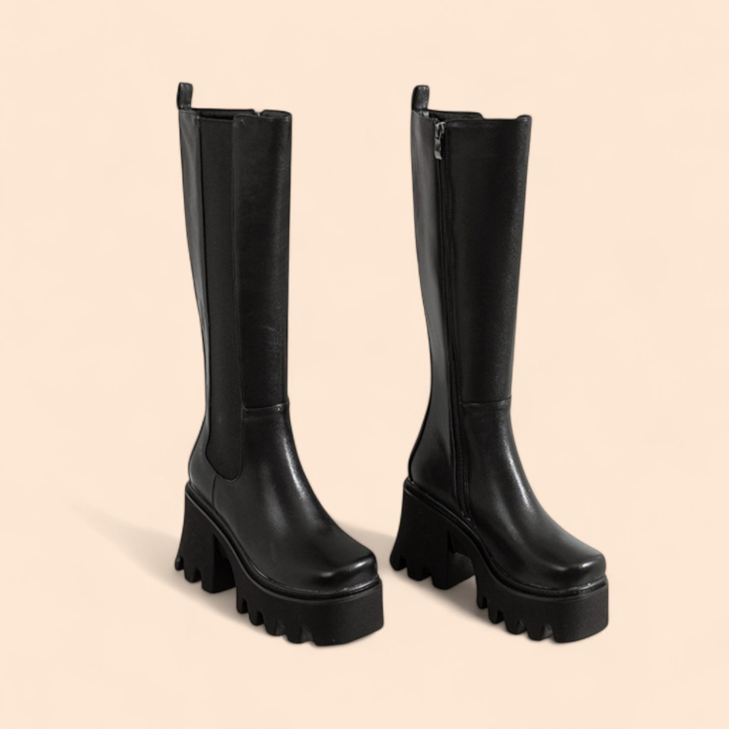 Botas Negras Plataforma Victoria