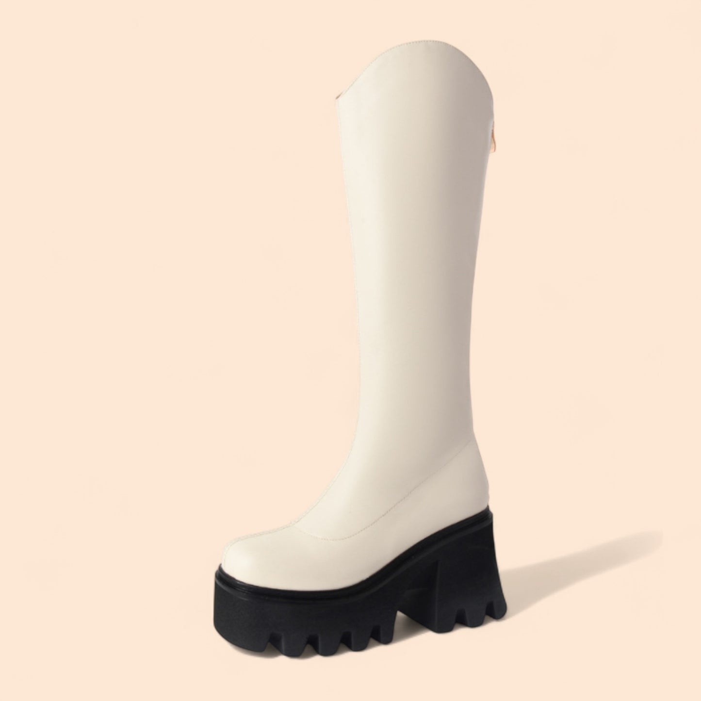 Botas Blancas Plataforma Artica