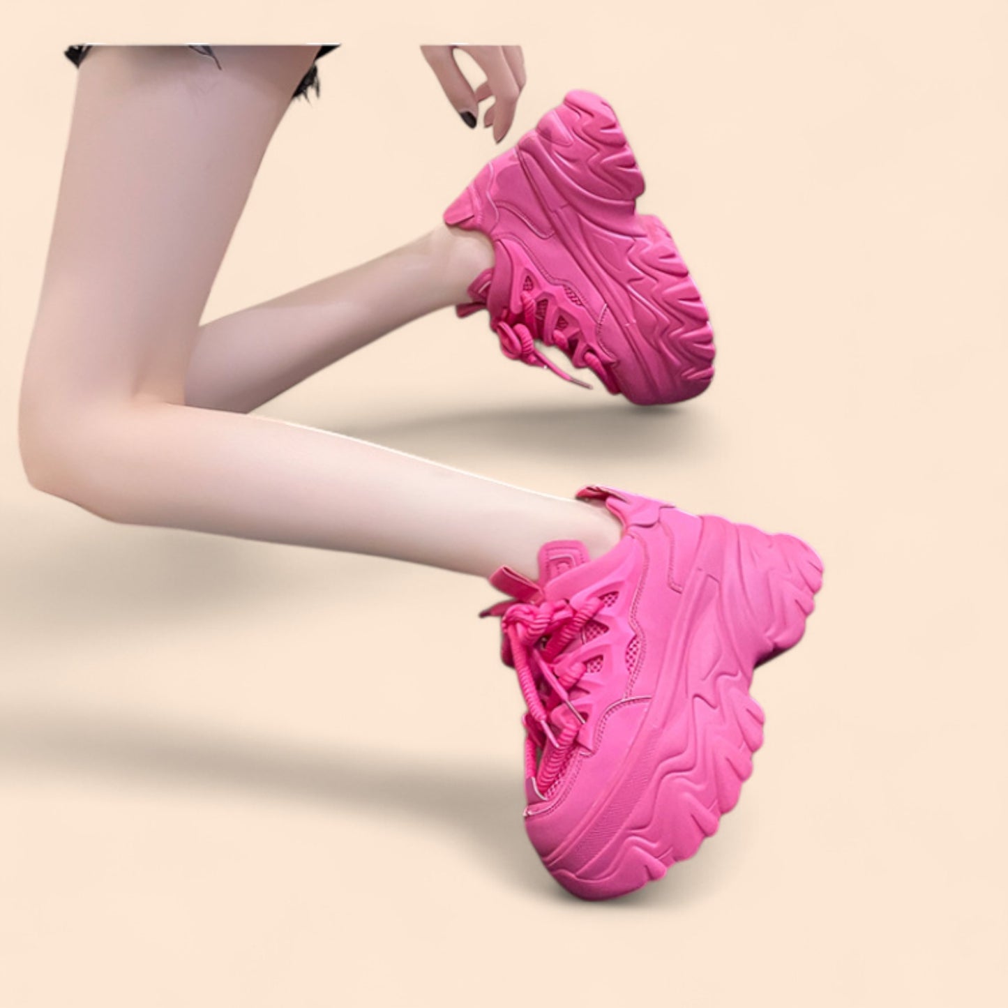 Zapatillas Rosa Plataforma Bubblex