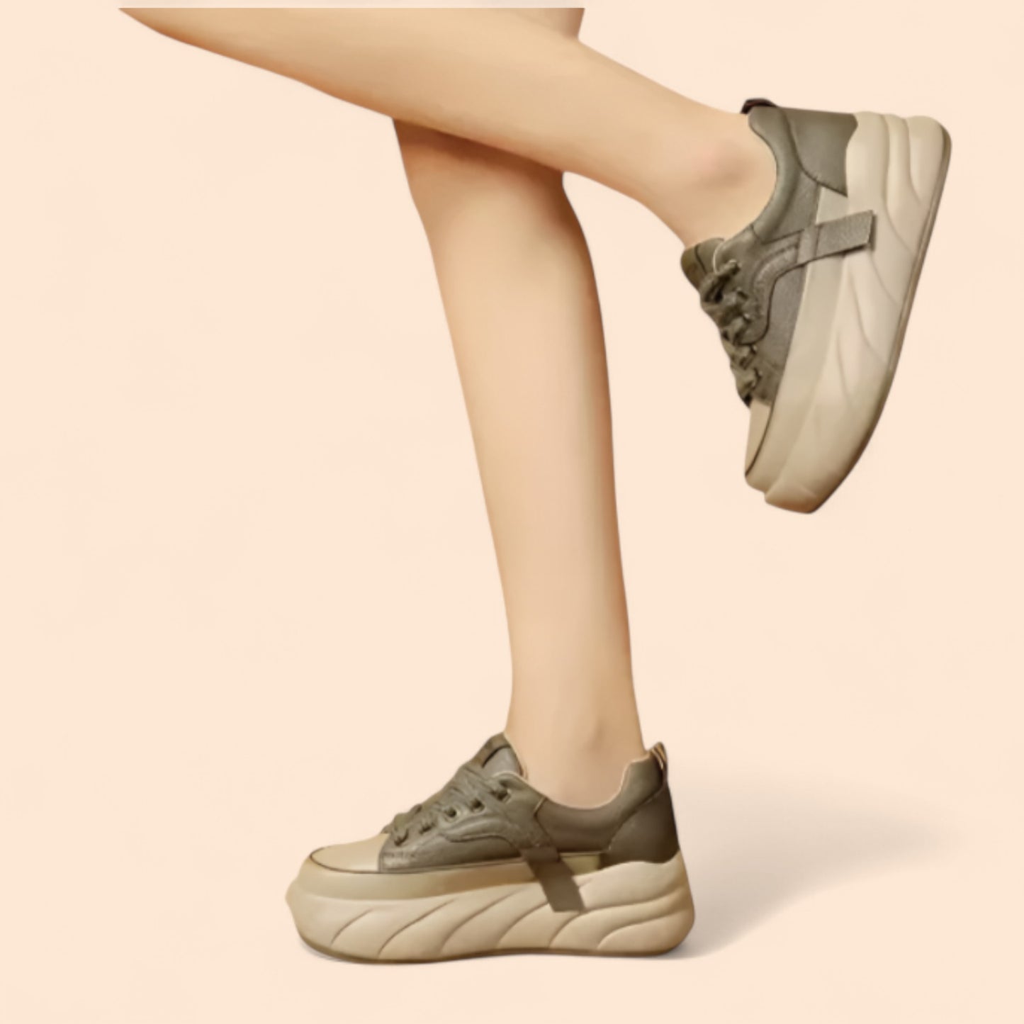 Zapatillas Plataforma Verdes Urban Elevate
