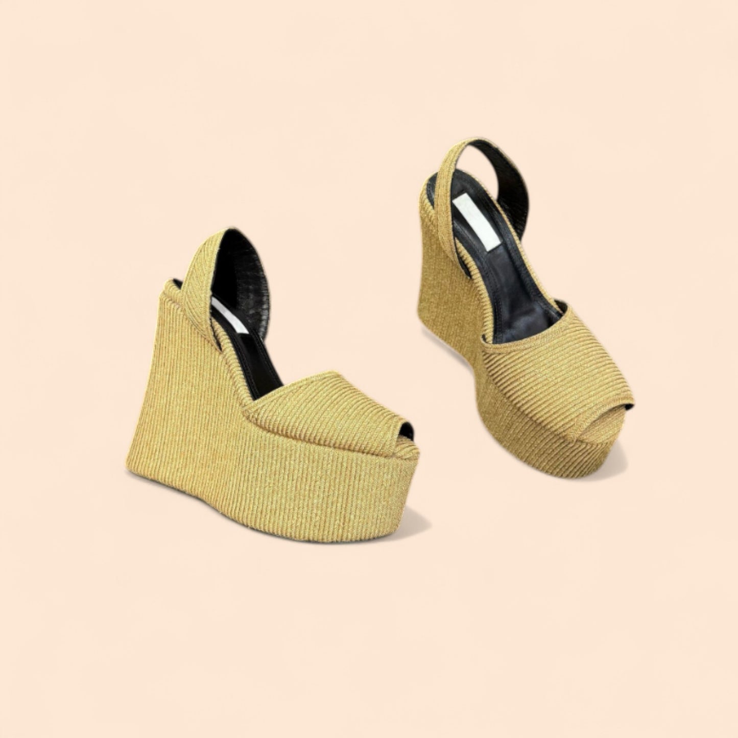 Sandalias Plataforma Beige Cumbre