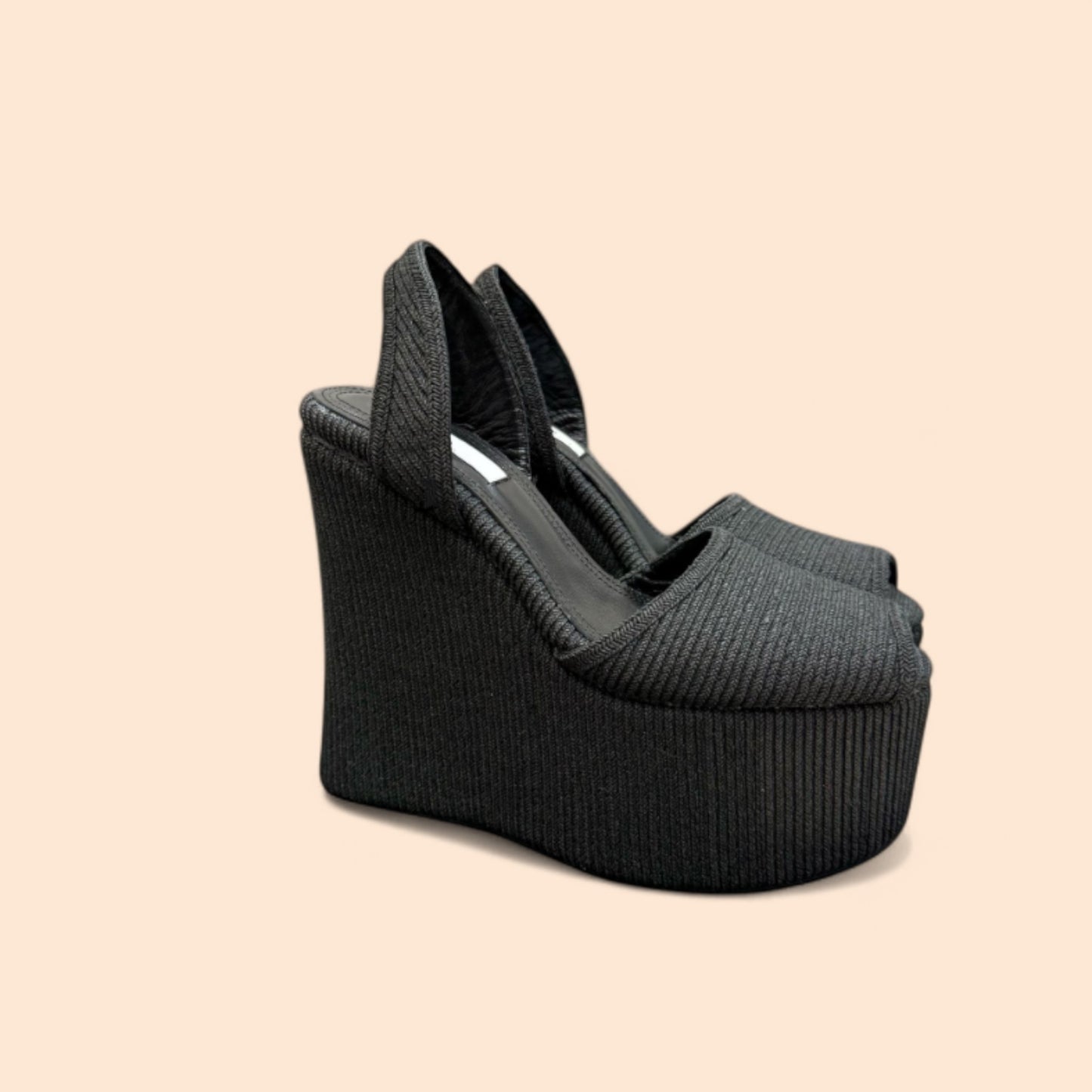 sandalias Negras Plataforma Cumbre