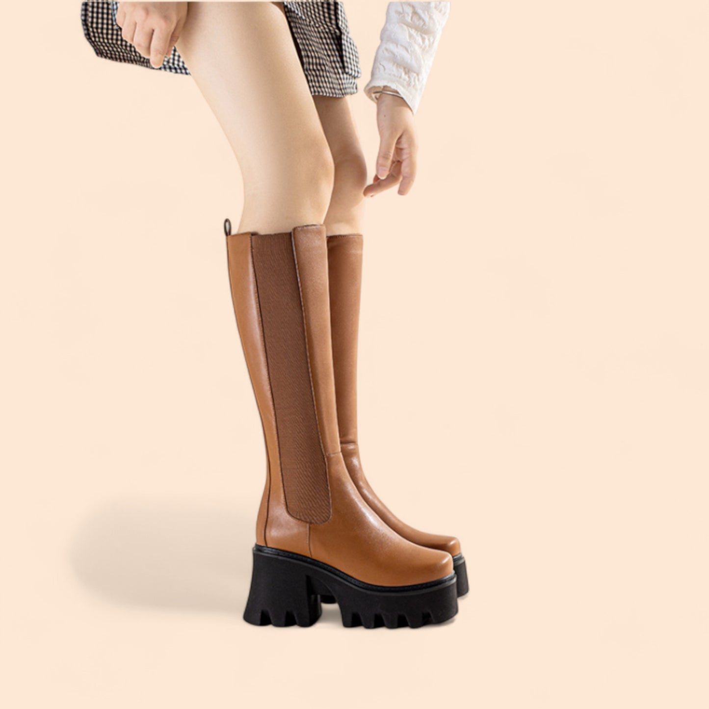 Botas Marrones Plataforma Victoria