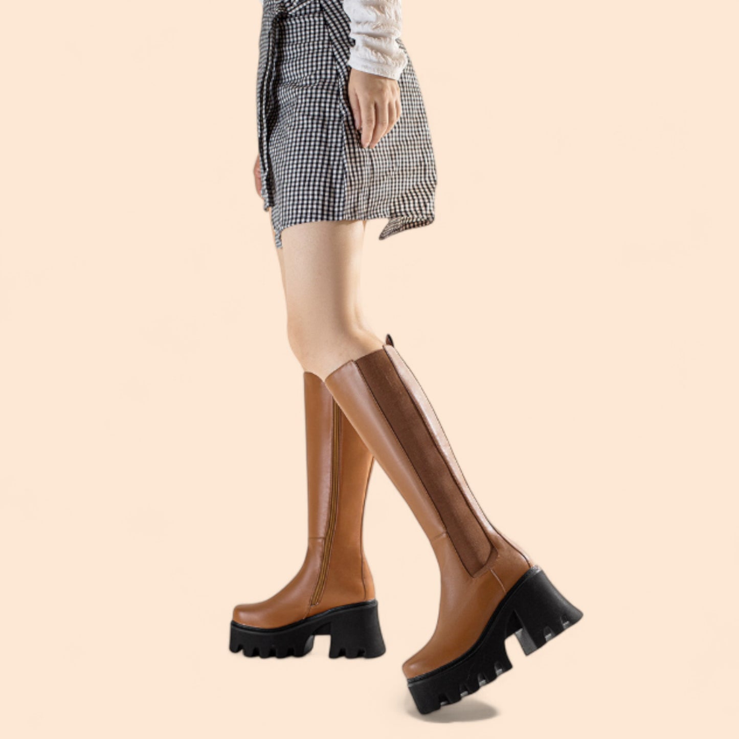 Botas Marrones Plataforma Victoria