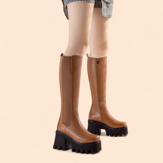 Botas Marrones Plataforma Victoria