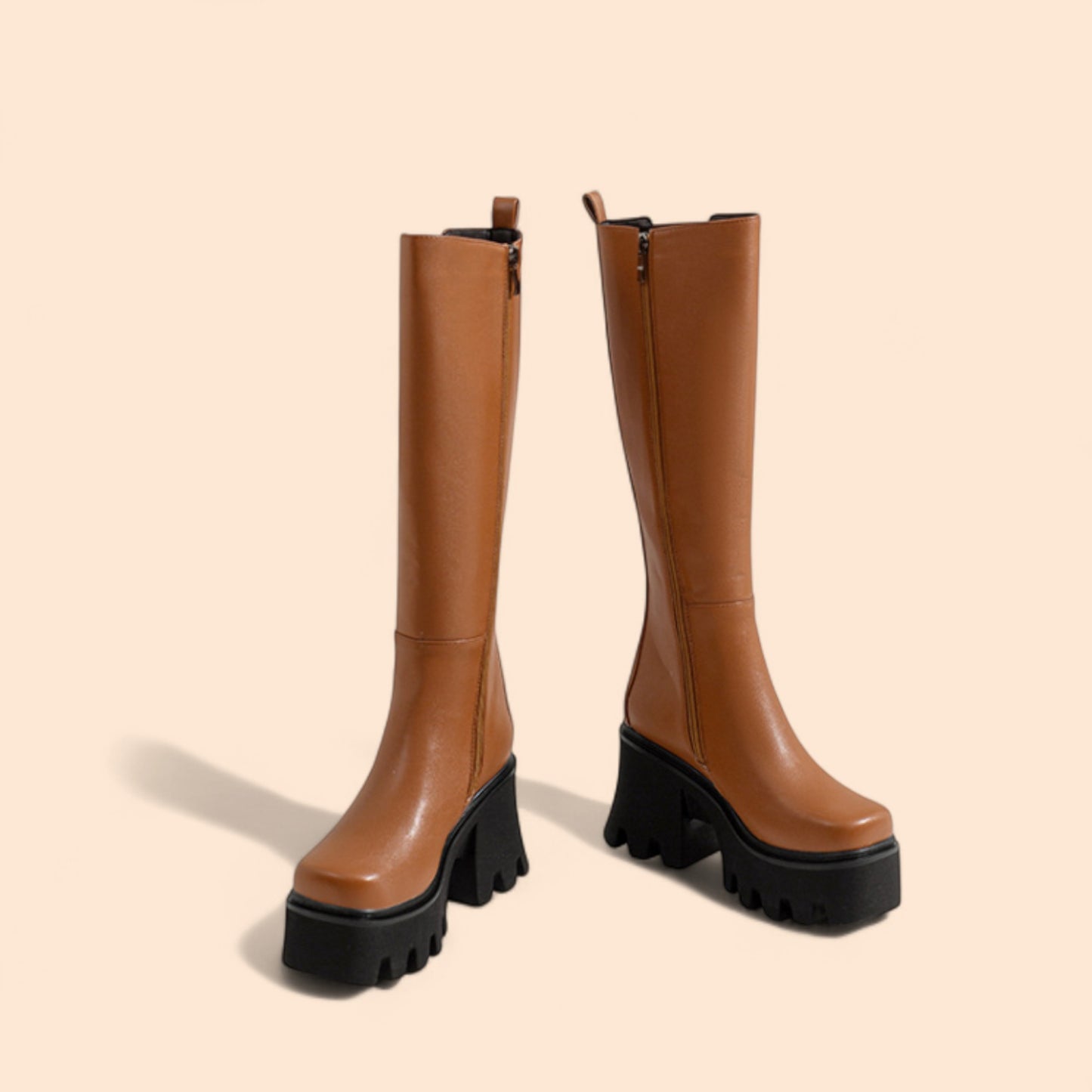 Botas Marrones Plataforma Victoria
