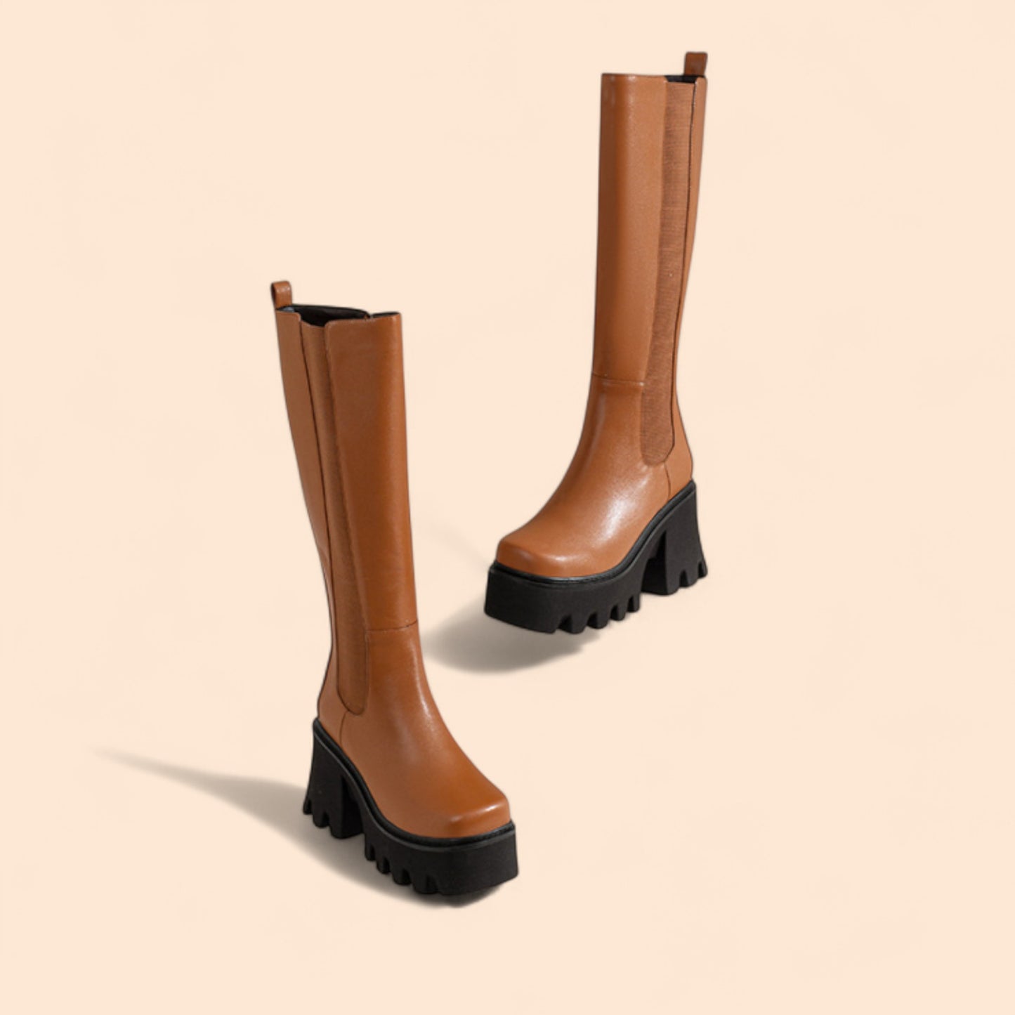 Botas Marrones Plataforma Victoria