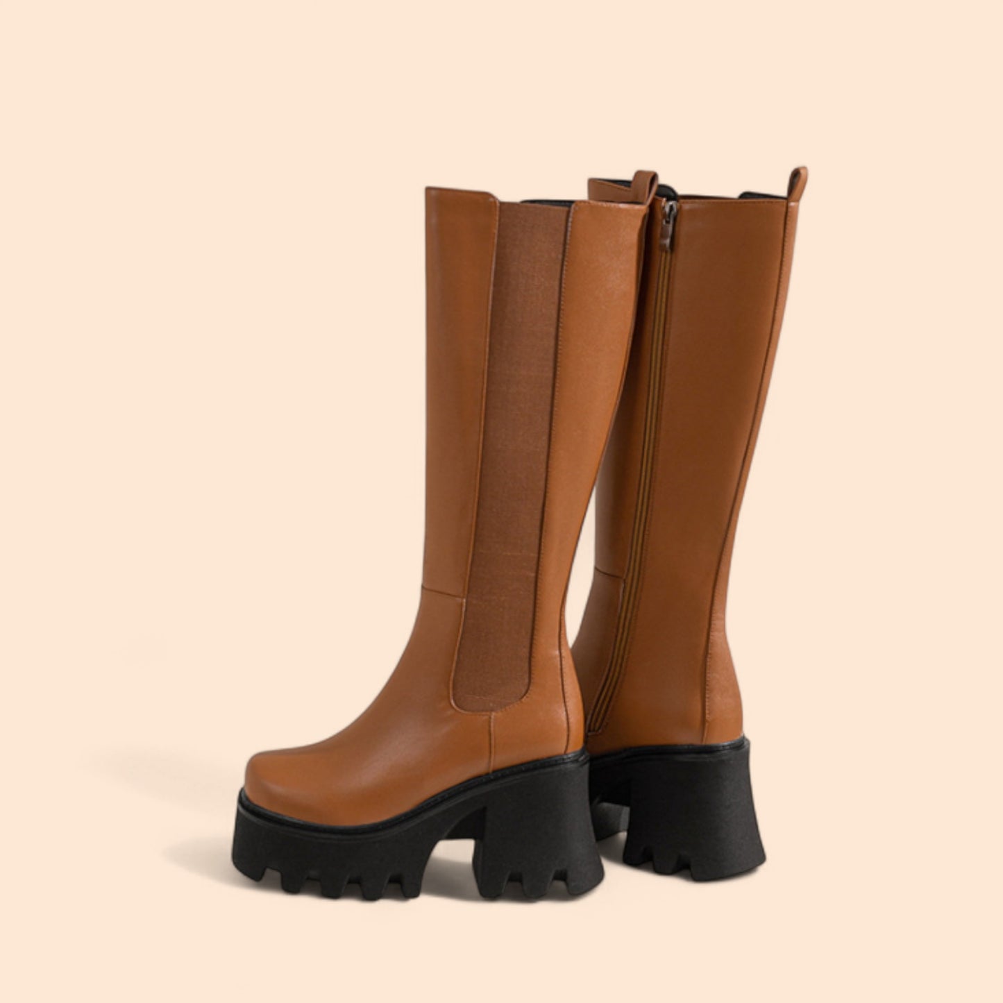 Botas Marrones Plataforma Victoria