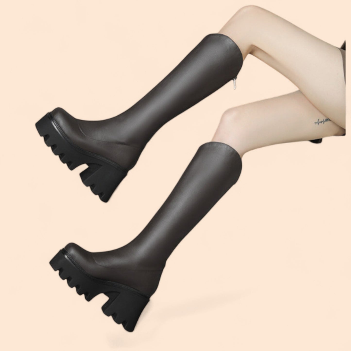Botas Marrones Plataforma Artica
