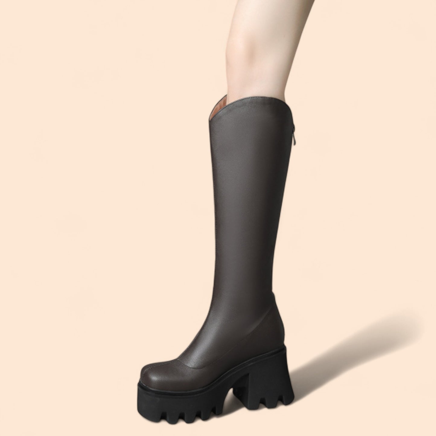 Botas Marrones Plataforma Artica