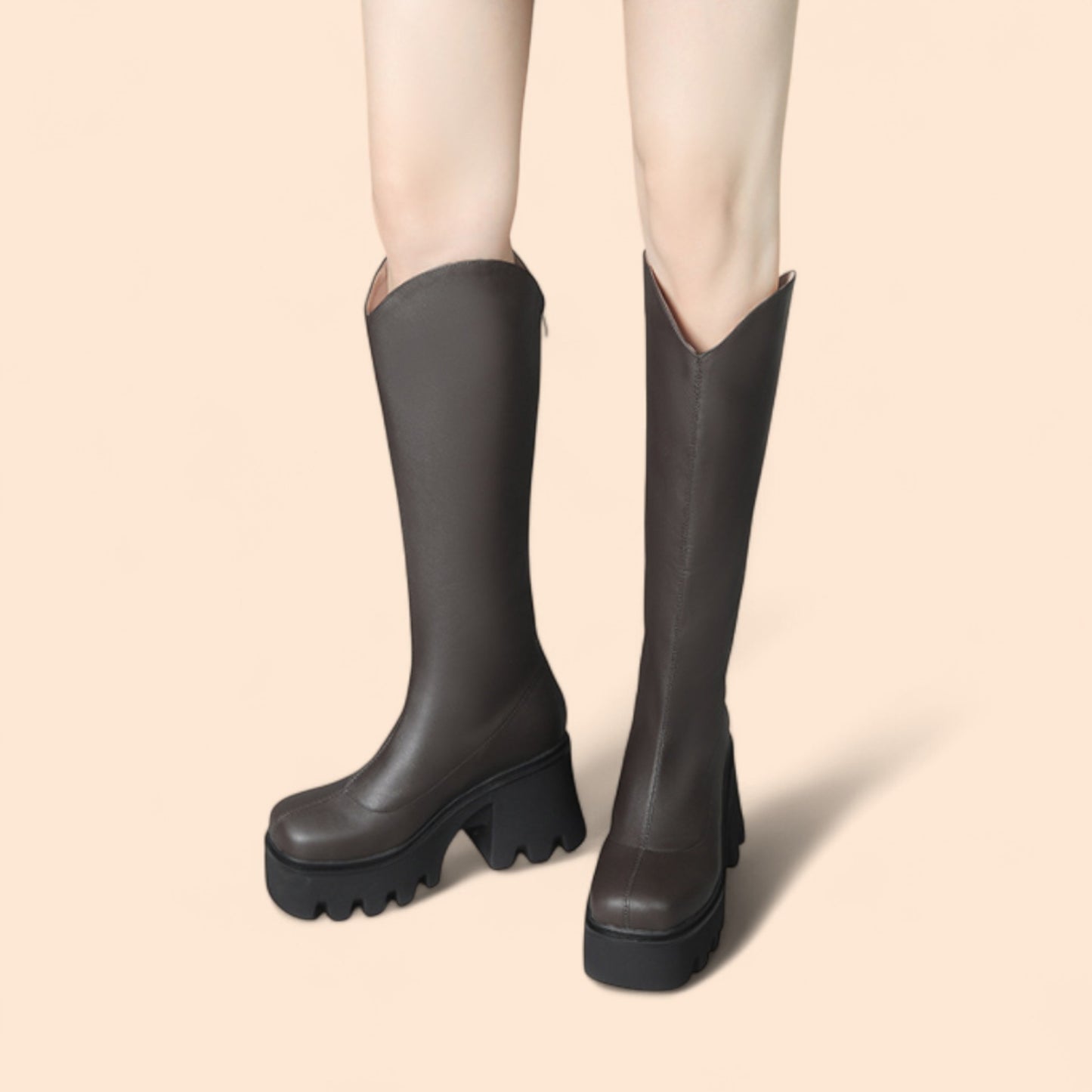 Botas Marrones Plataforma Artica