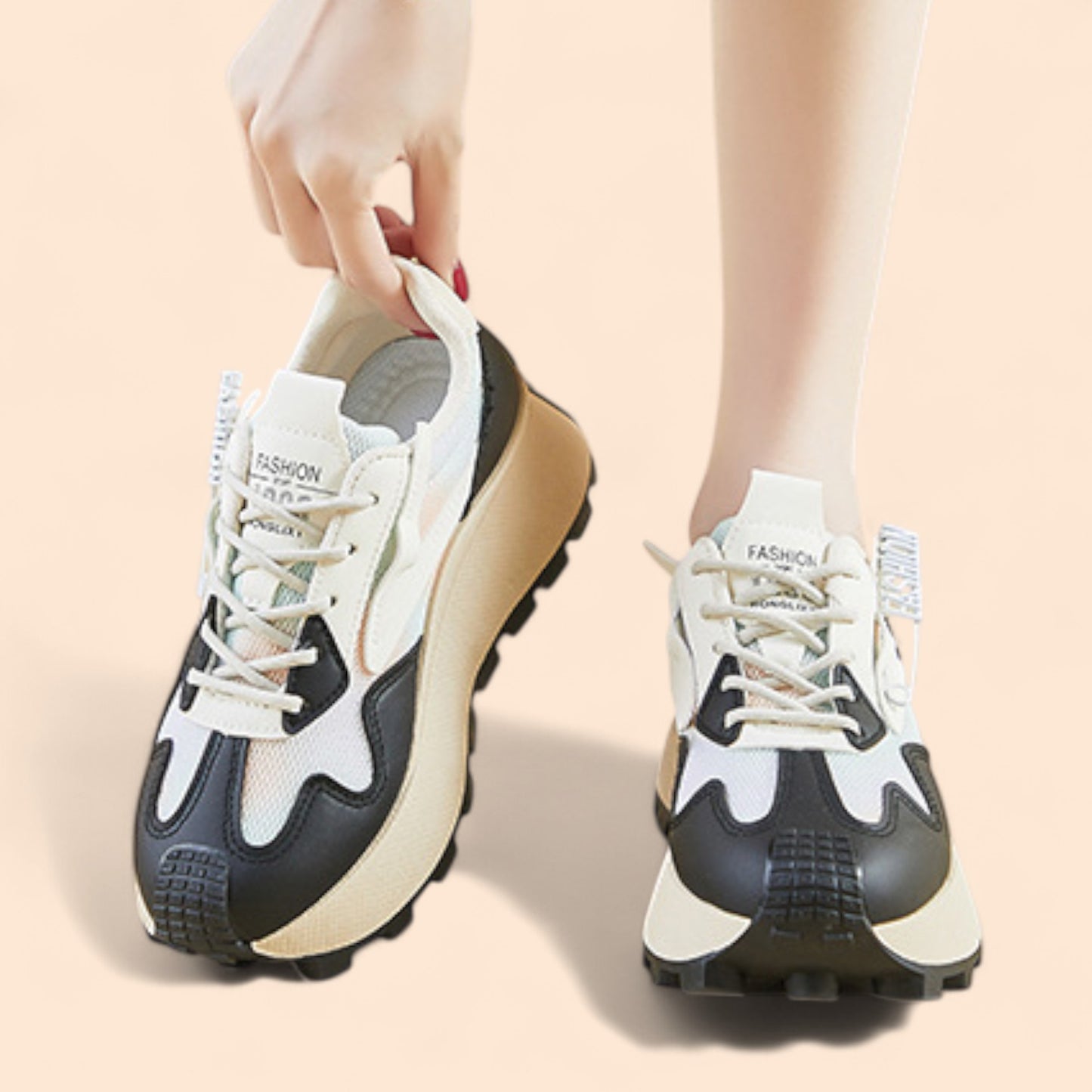 Zapatillas Negras Con Plataforma Cielo