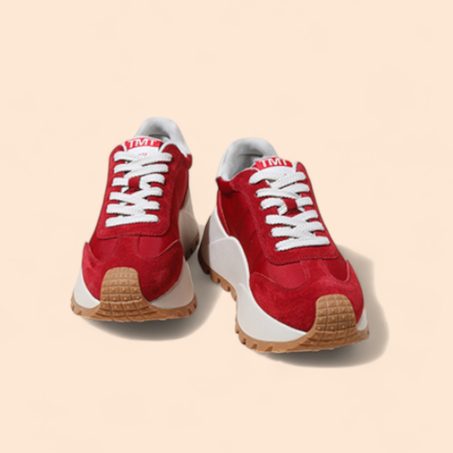 Zapatillas Rojas Mujer Plataforma Viva 2