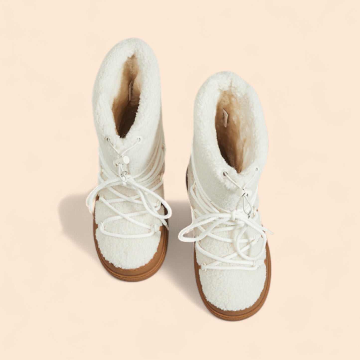 Botas Blancas Plataforma Siberia