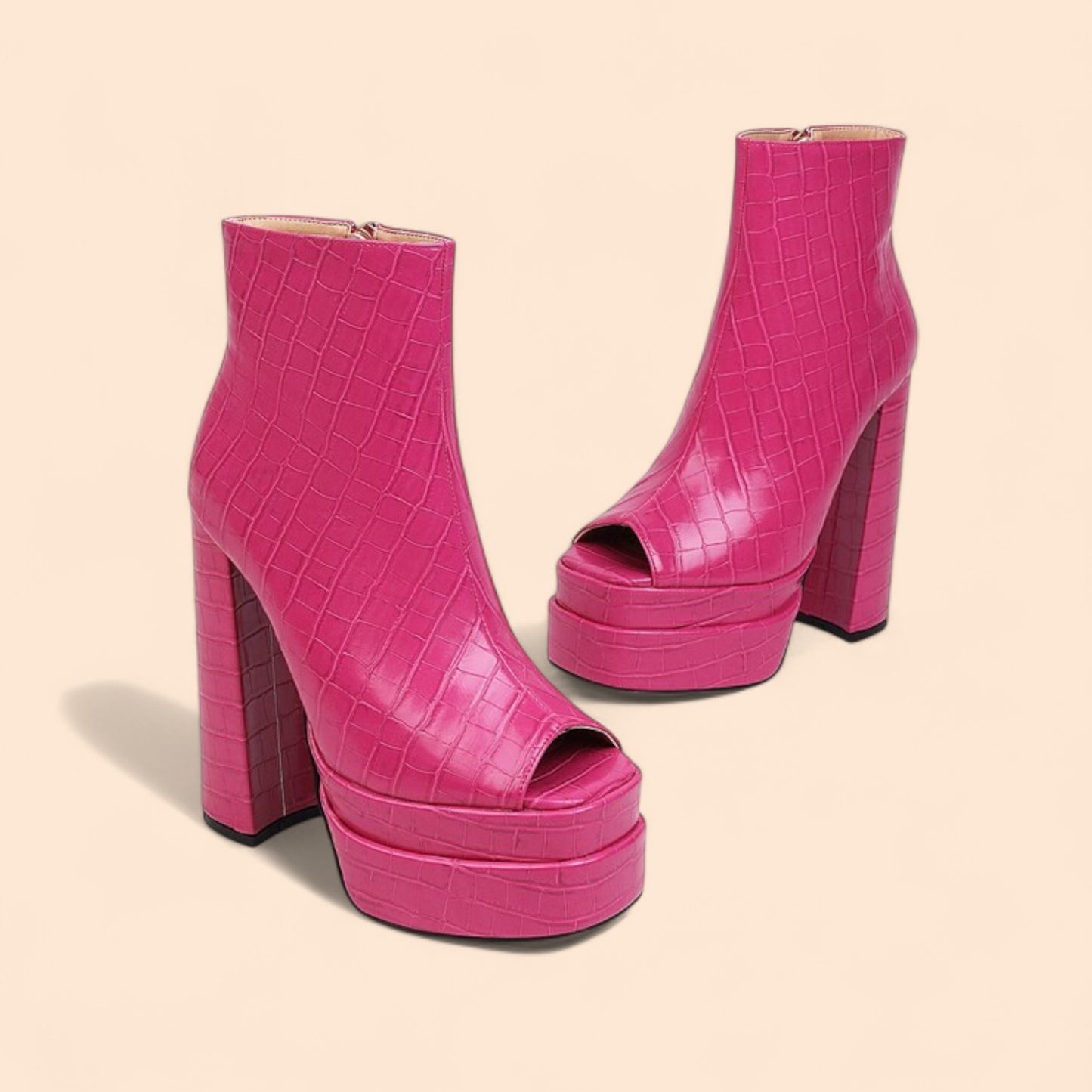Botines Rosa Plataforma Tropika
