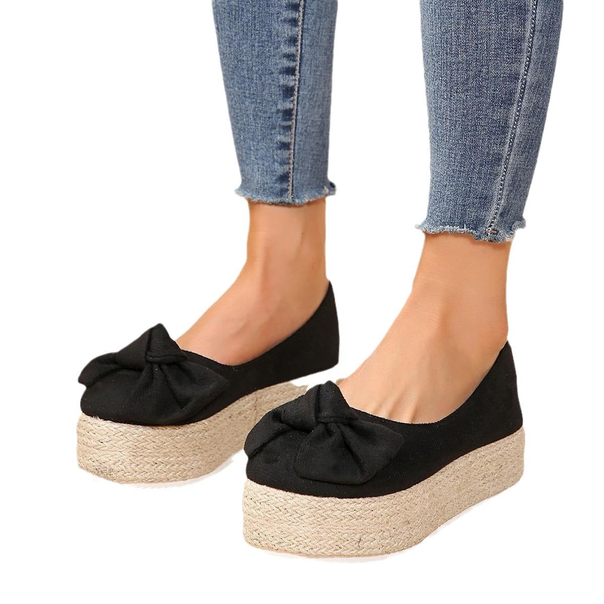 Sandalias Negras Plataforma Dulzura