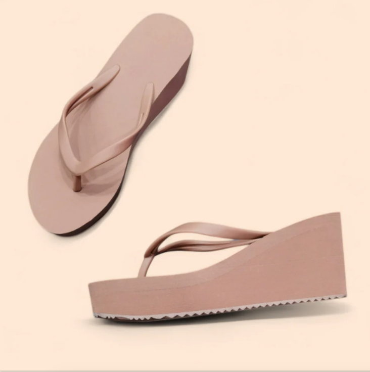 Chanclas Marrones Plataforma