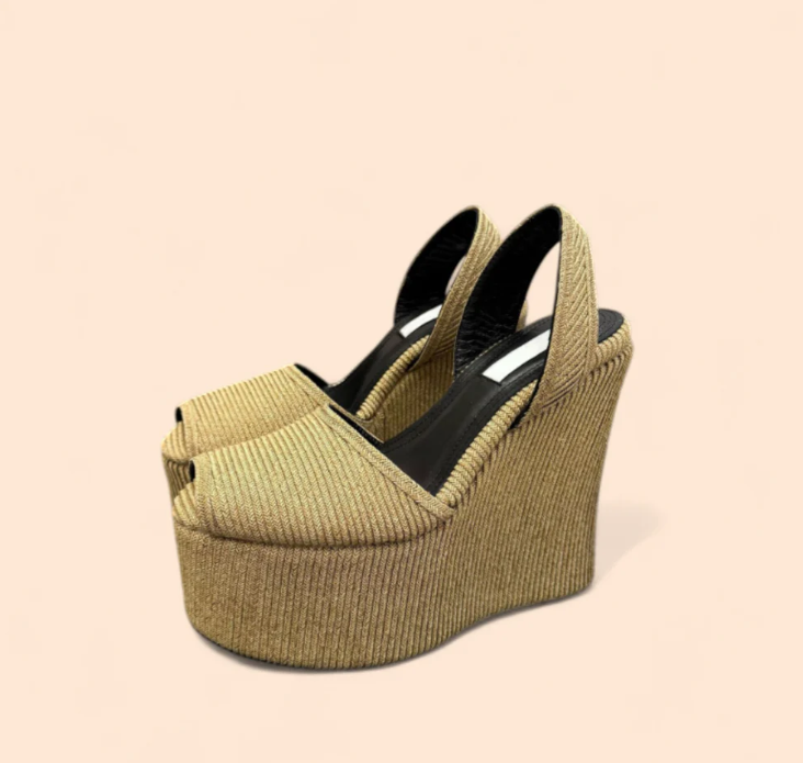Sandalias Plataforma Beige