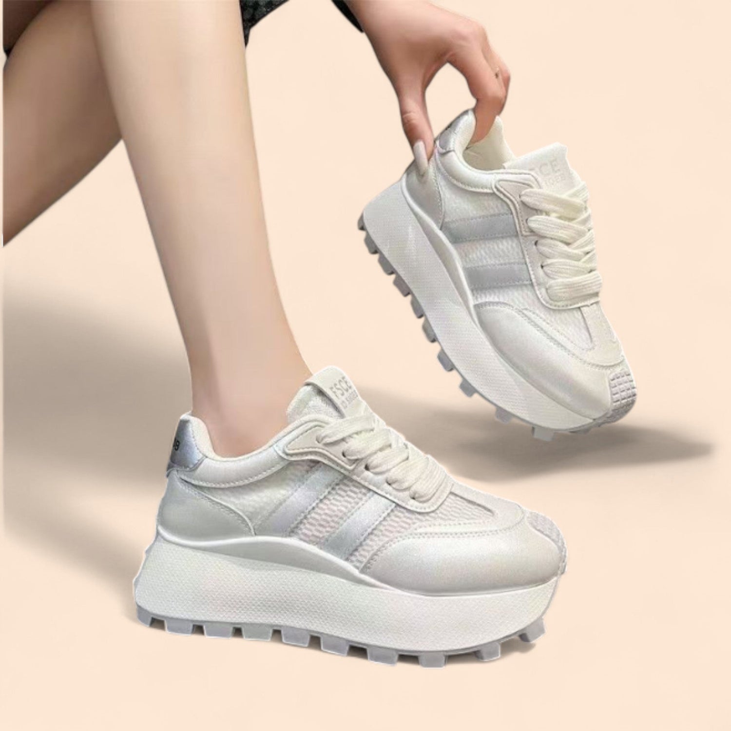 Zapatillas Gris Plataforma