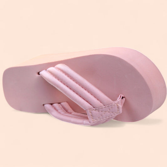 Chanclas Rosas Plataforma Elevia
