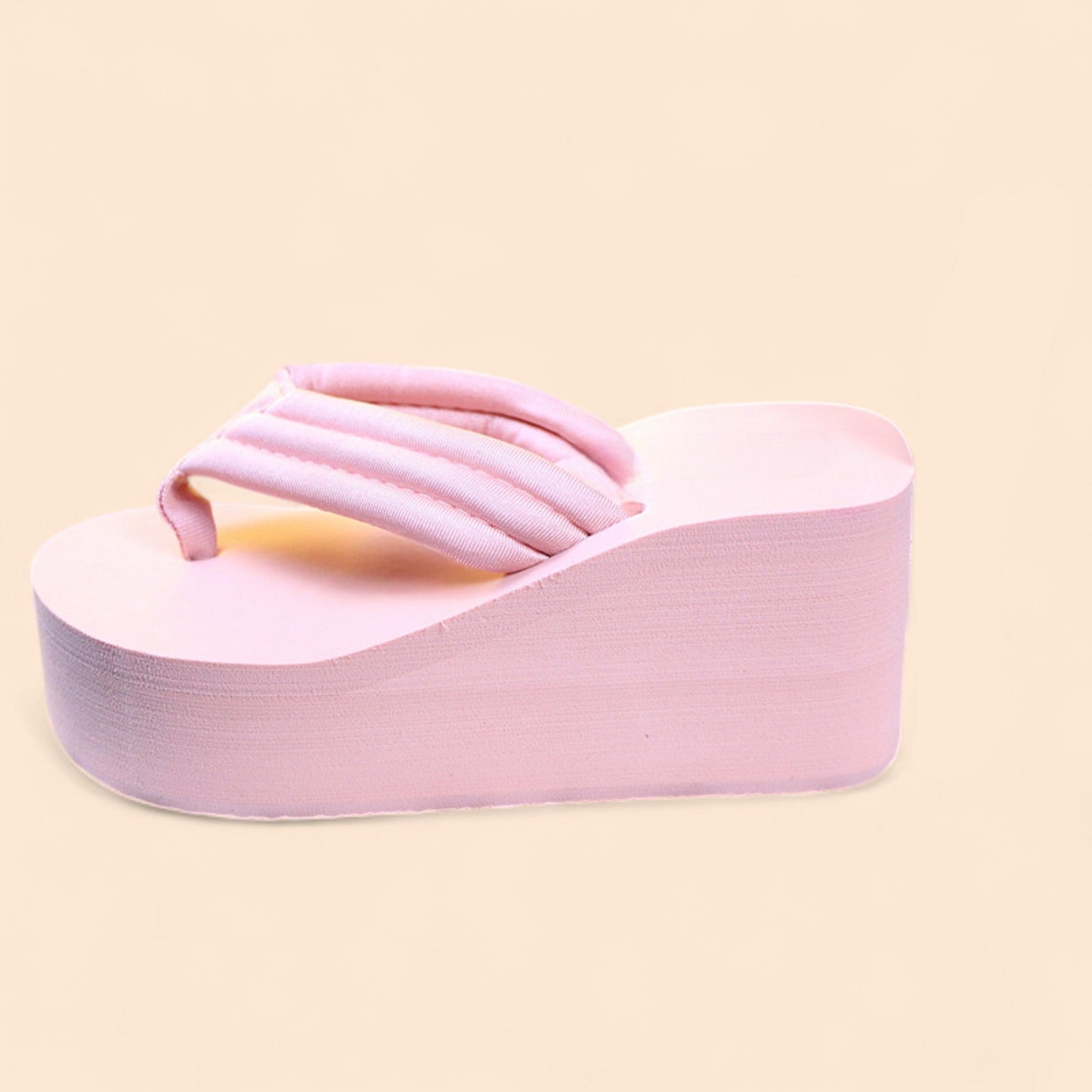 Chanclas Rosas Plataforma Elevia