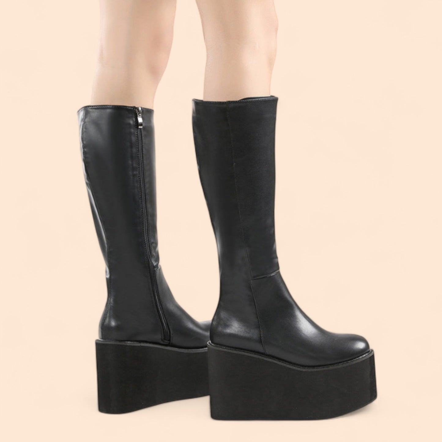 Botas Negras Plataforma Volterra