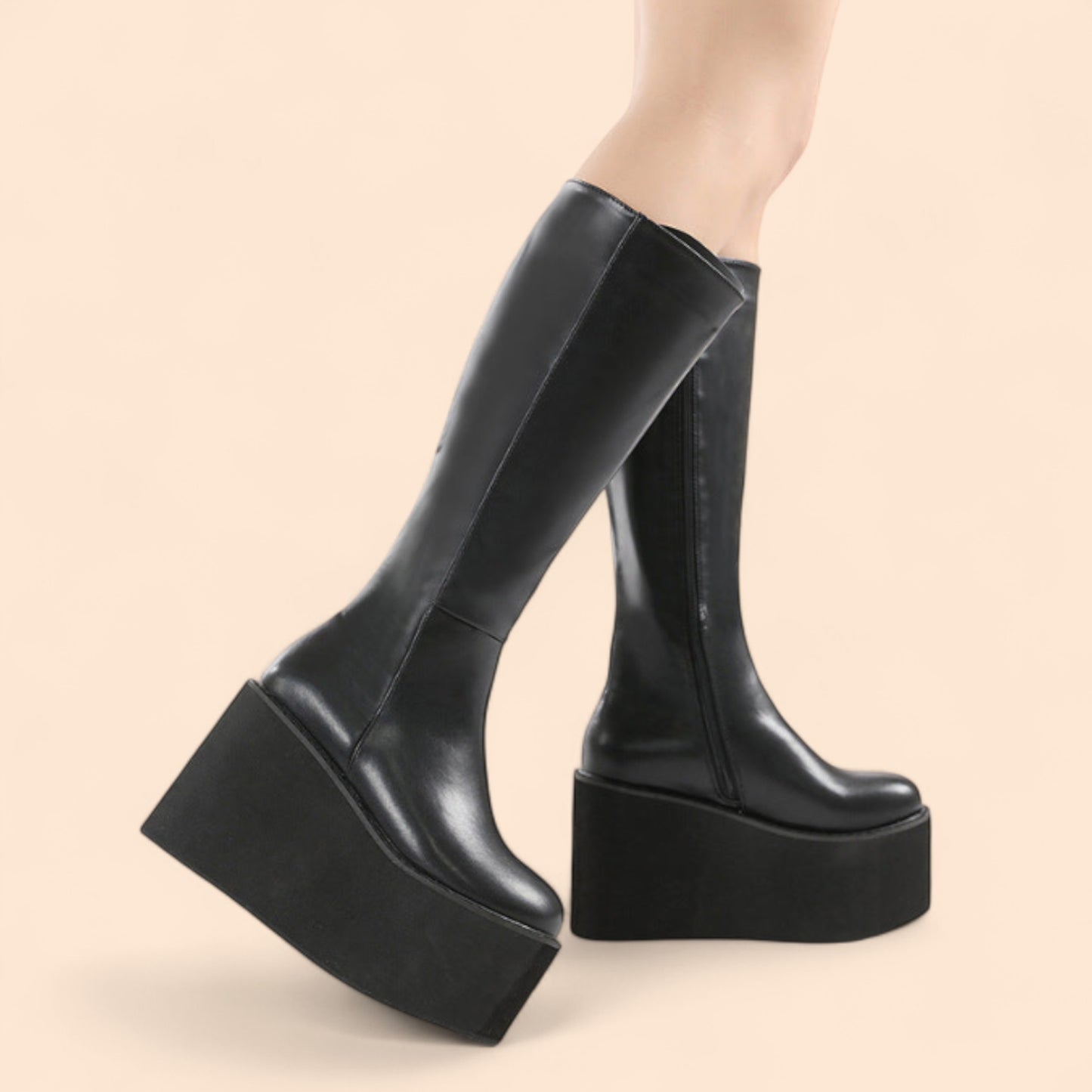 Botas Negras Plataforma Volterra