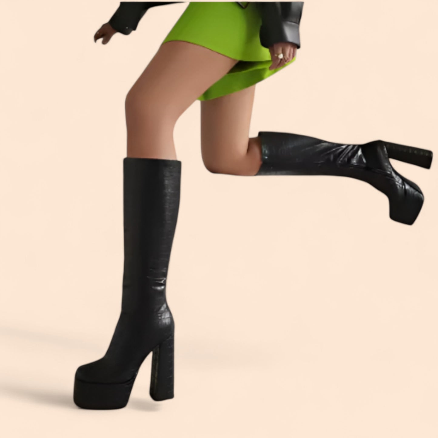 Botas Negras Plataforma Valkyria