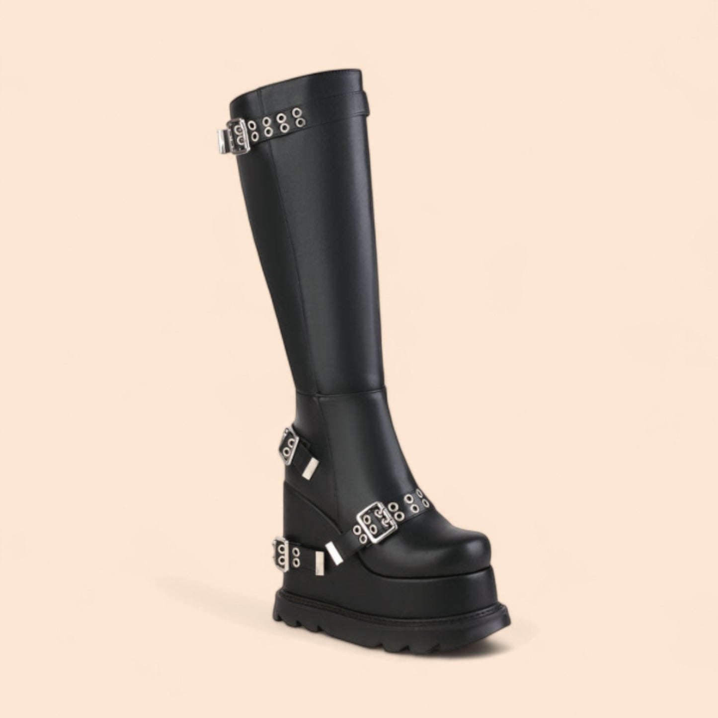 Botas Negras Plataforma Nocturna Elevación
