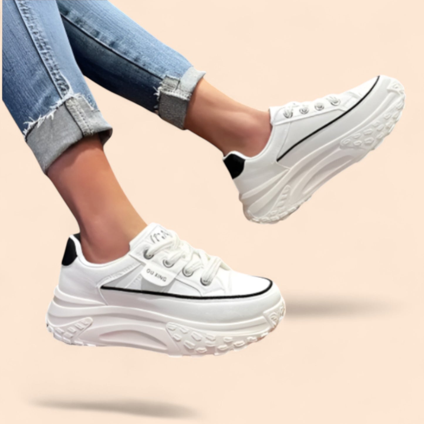 Zapatillas Blancas Plataforma Extremo Motion