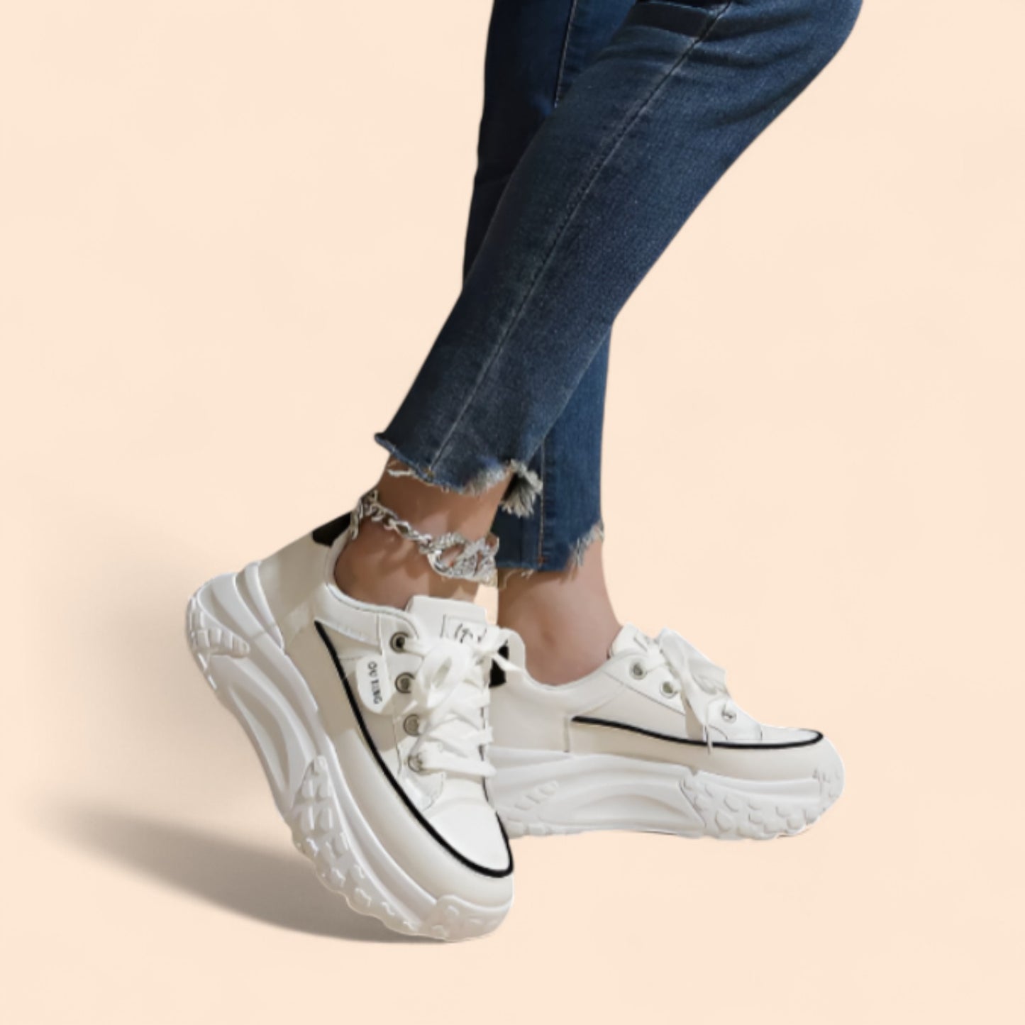 Zapatillas Blancas Plataforma Extremo Motion