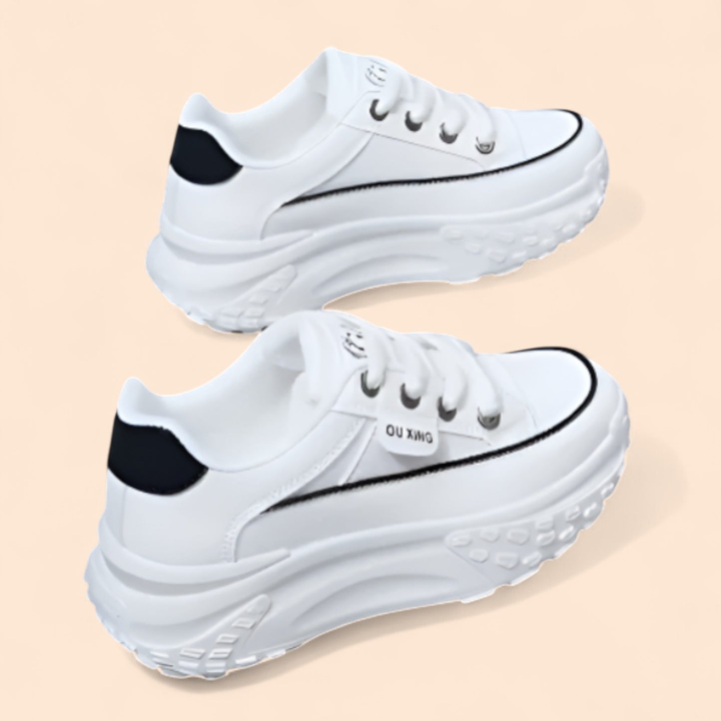 Zapatillas Blancas Plataforma Extremo Motion