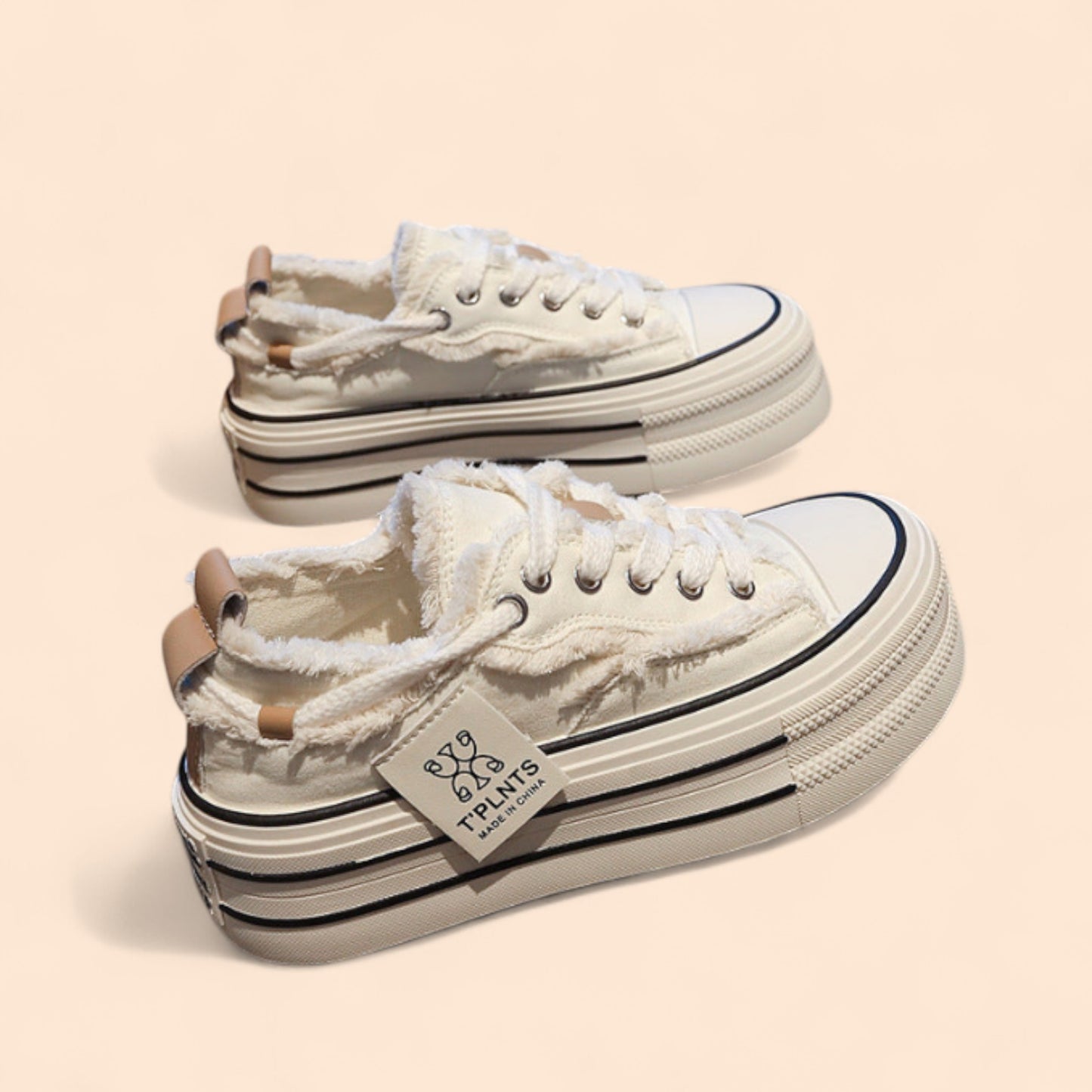 Zapatillas Blancas Plataforma Street Rebel