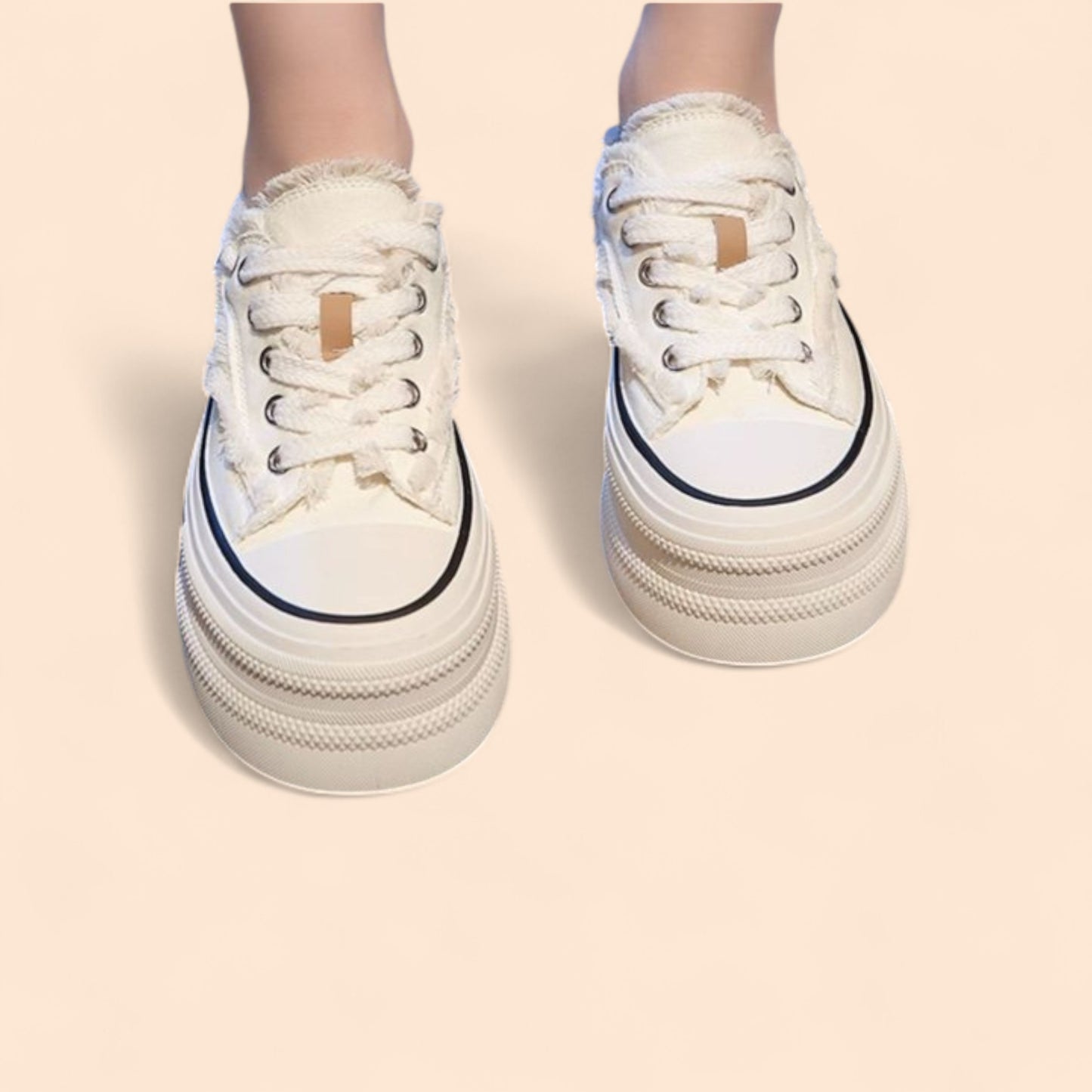 Zapatillas Blancas Plataforma Street Rebel
