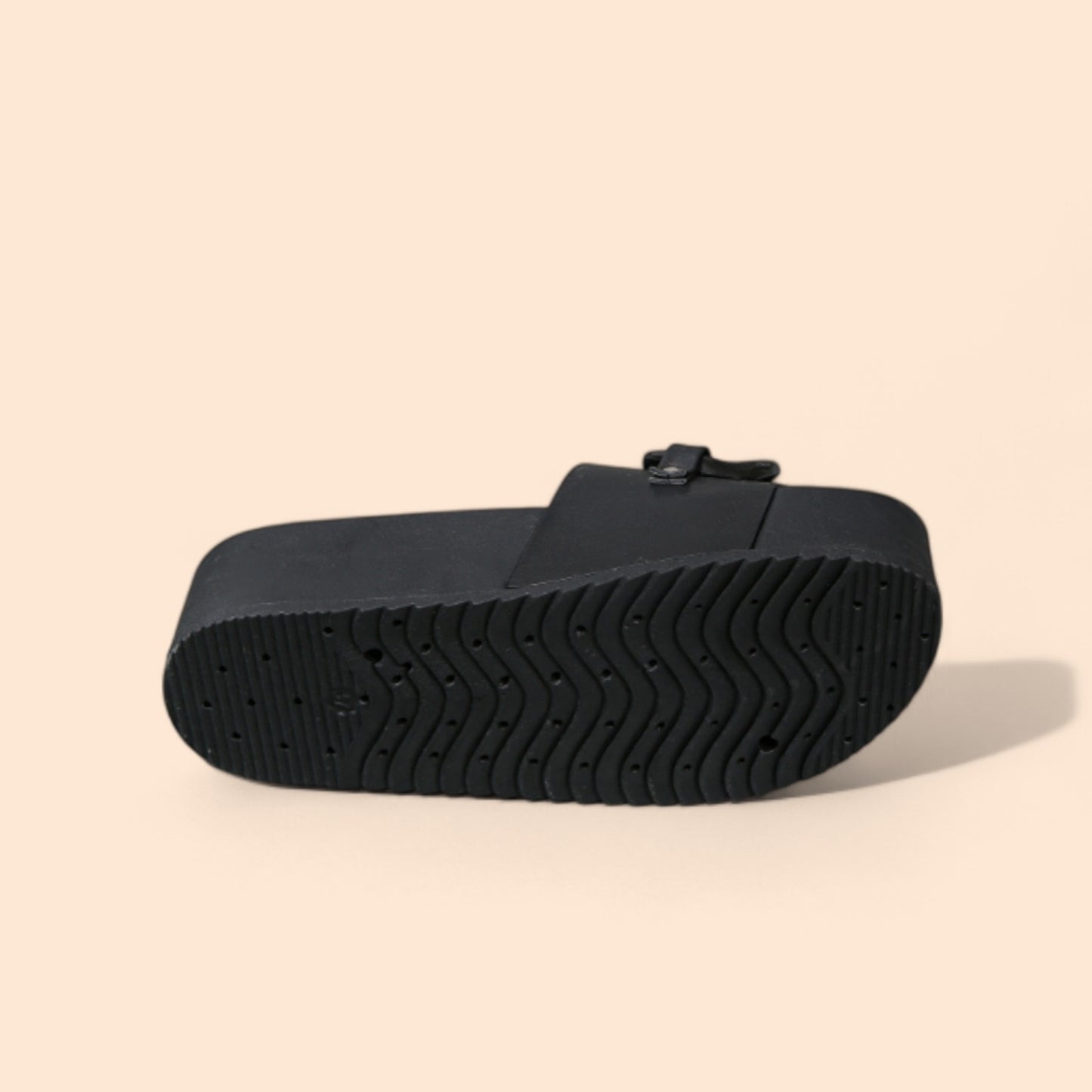 Chanclas Negras Plataforma Urban Chain